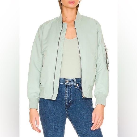 Rag & Bone Manstone Bomber Jacket sage green